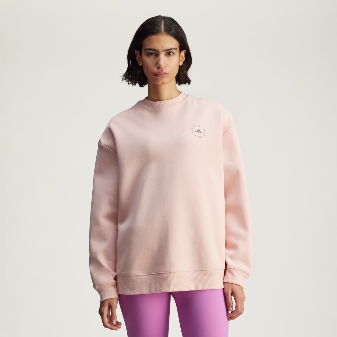 Sveter adidas Performance adidas by Stella McCartney Loose Sweatshirt Ružová | JN0229, 0