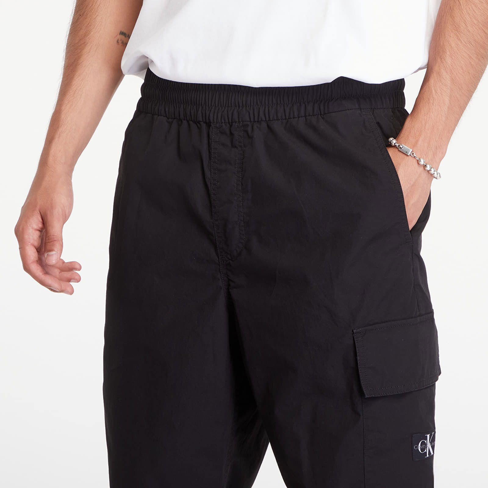 Cotton Poplin Utility Pants Black