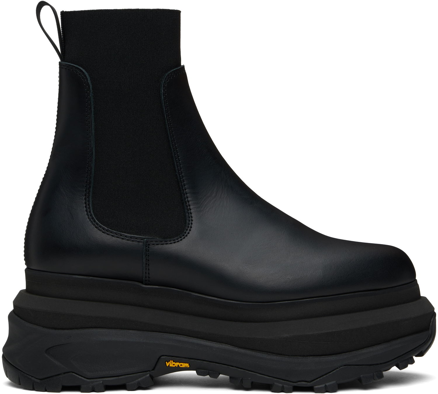 Tenisky a topánky sacai Leather Chelsea Boots Čierna | SCW-258, 0
