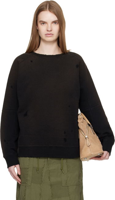 Mikina Needles Distressed Darts Sweatshirt Čierna | QV368, 0