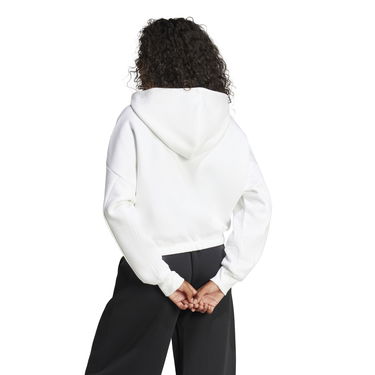 Mikina adidas Performance Cropped Hoodie Biela | JE0137, 2
