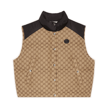 Vesta Gucci Puffer Vest Hnedá | 717547 Z9AAT 2184, 0