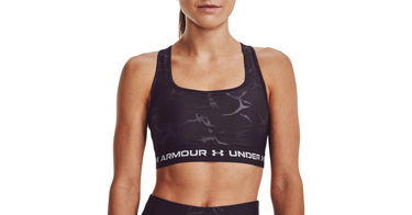 Podprsenka Under Armour Crossback Mid Emboss Bra Čierna | 1378815-541, 1