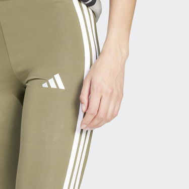 Legíny adidas Performance 3-Stripes Sports Leggings Zelené | JC5574, 4