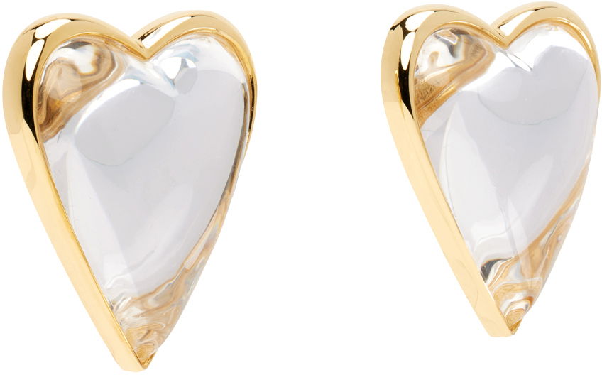 Náušnice Alaïa Gold 'Le Cœur Bombe' Earrings Metalická | AA2B068LA008, 1