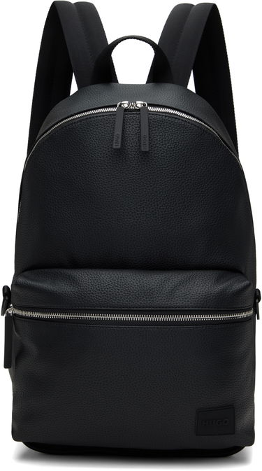 Batoh BOSS Faux-Leather Backpack Čierna | 50535693, 0