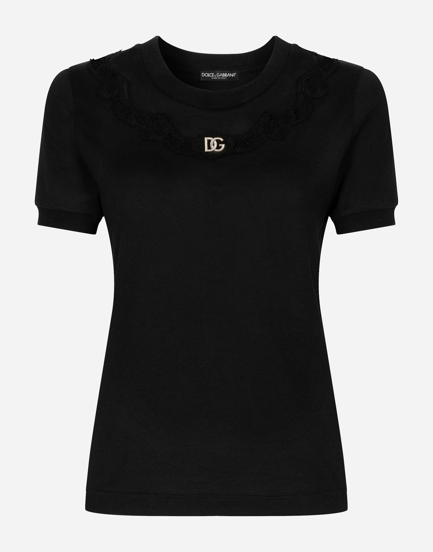 Tričko Dolce & Gabbana Tshirt Manica Corta Čierna | F8T66ZG7H1ZN0000, 0