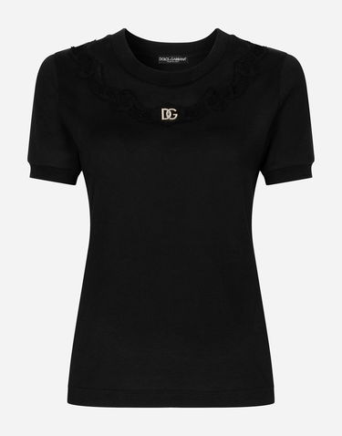 Tričko Dolce & Gabbana Tshirt Manica Corta Čierna | F8T66ZG7H1ZN0000, 0