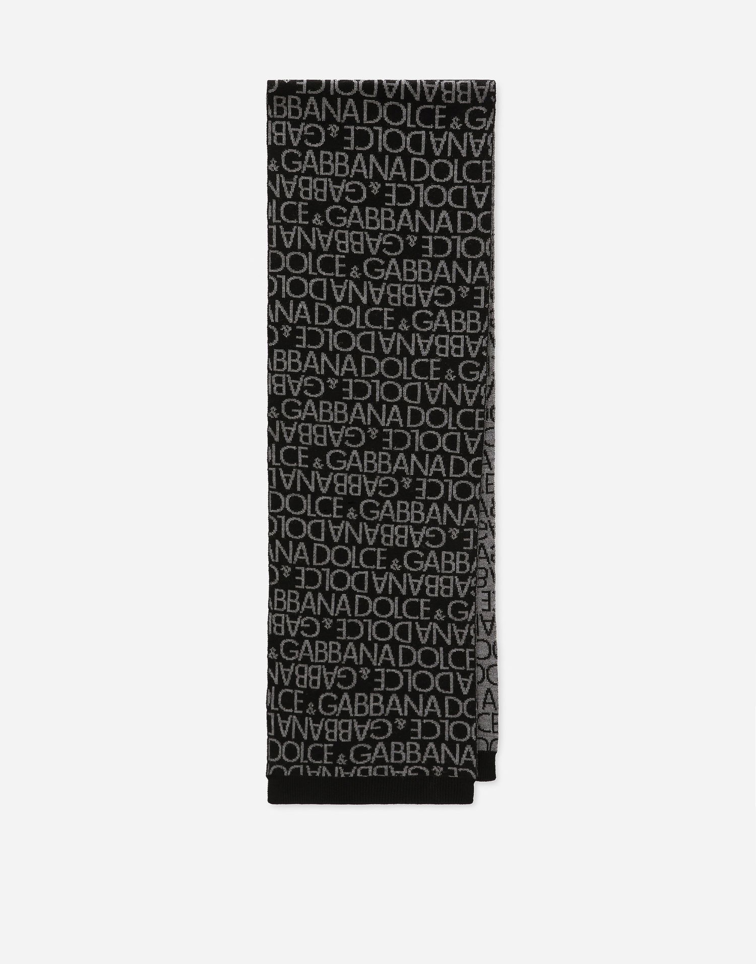 Ponožky Dolce & Gabbana Dolce & Gabbana Jacquard Knit Scarf Čierna | LBKAD6JCVQ5S9000, 0