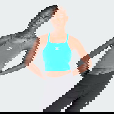 Crop Top adidas Originals Adicolor 3-Stripes Crop Top Tyrkysová | IN8376, 1
