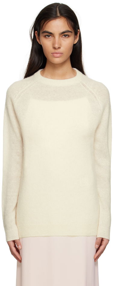 Sveter TOTEME TOTEME Monogram Knit Sweater Biela | 232-5153-306, 0