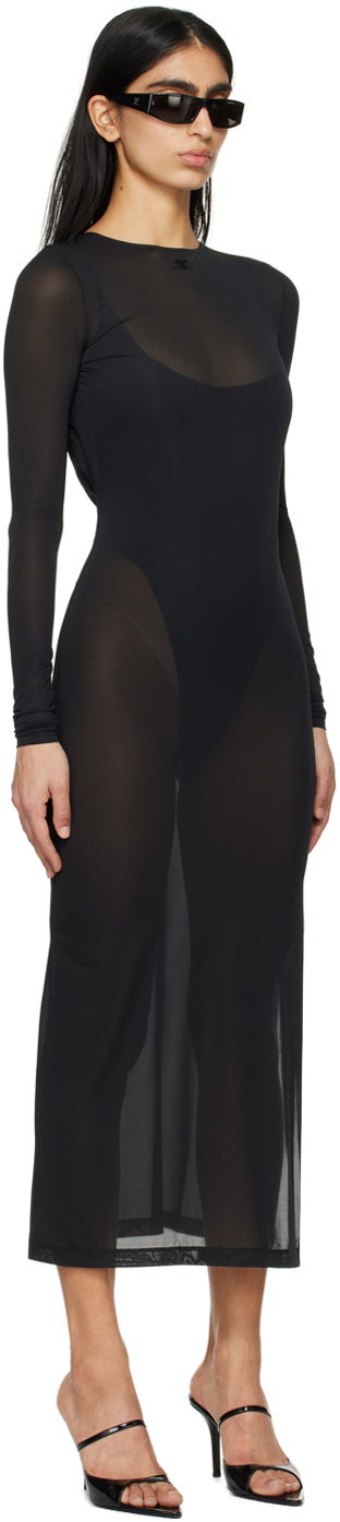 Šaty Courrèges Courrèges Women's Maxi Dress Čierna | 124JRO376JS0088, 1