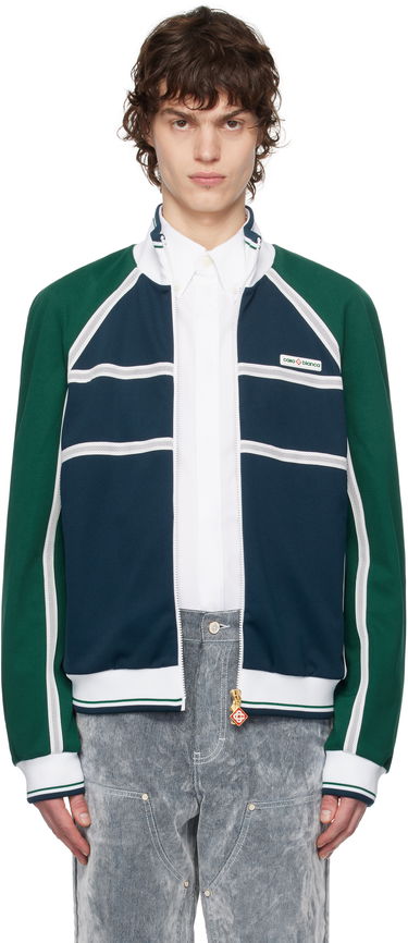 Bomber bunda Casablanca Casablanca Mesh Tape Track Jacket Navy | MPS25-JTP-320-01, 0