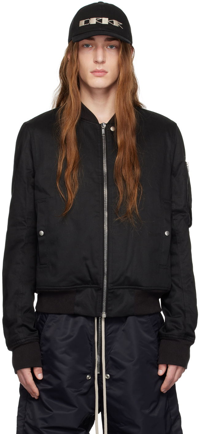 Bomber bunda Rick Owens DRKSHDW Stand Collar Bomber Jacket Čierna | DU02C5771 TW, 0