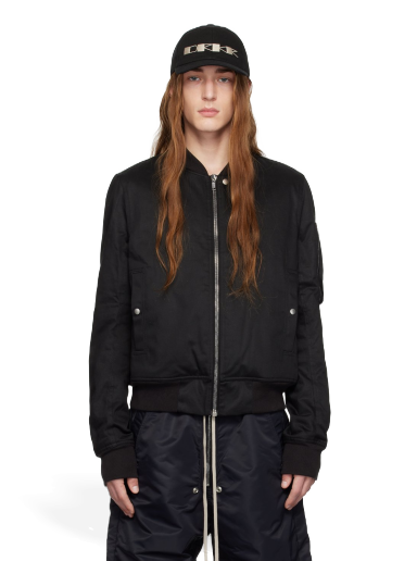 Bomber bunda Rick Owens DRKSHDW Stand Collar Bomber Jacket Čierna | DU02C5771 TW