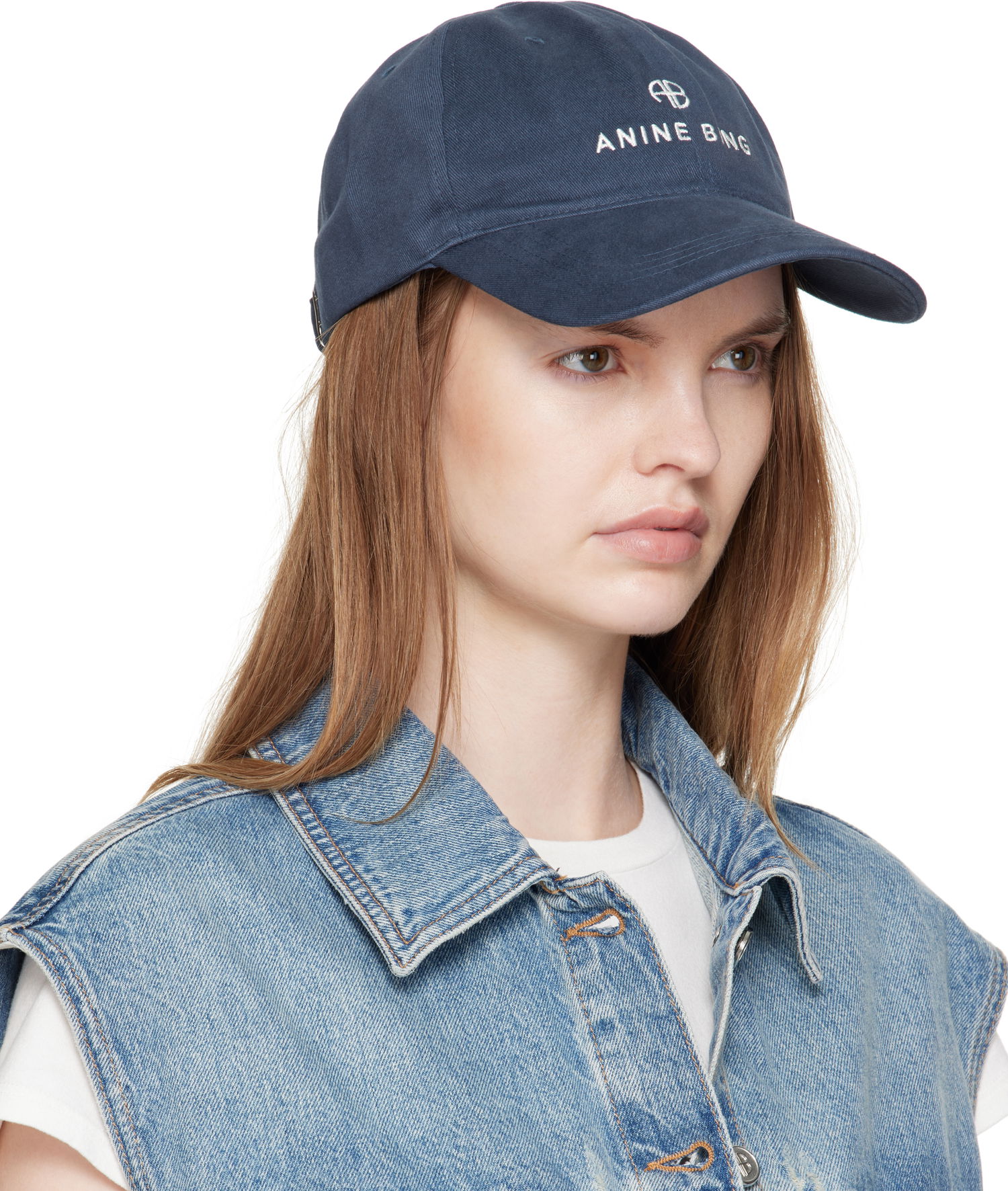 Šiltovka Anine Bing Anine Bing Jeremy Baseball Cap Navy | A-12-9084-BEL26, 1