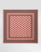 Dolce & Gabbana Silk Twill Square Scarf with DG Logo Print