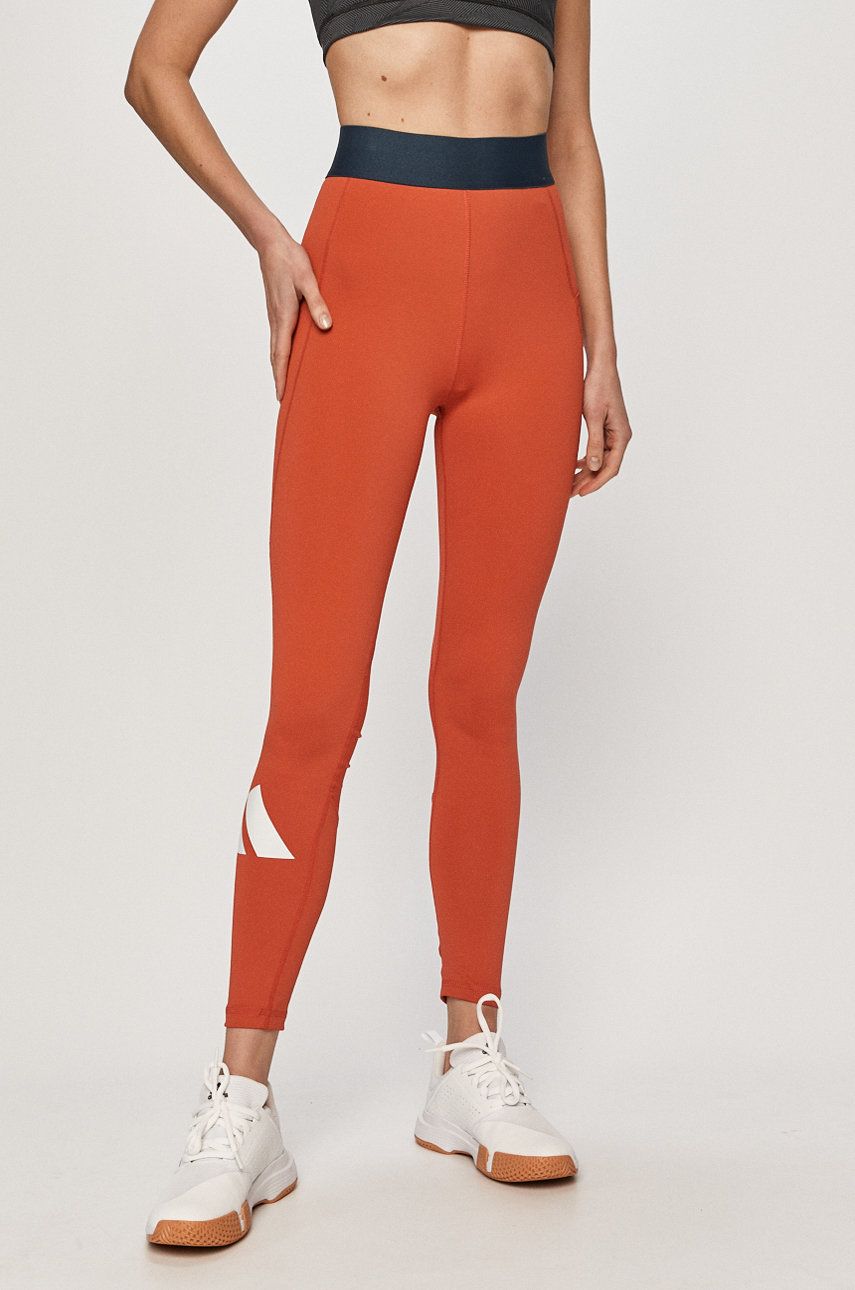 Legíny adidas Performance Techfit Life Mid-Rise Badge of Sport Long Tights Červená | GL0687, 0