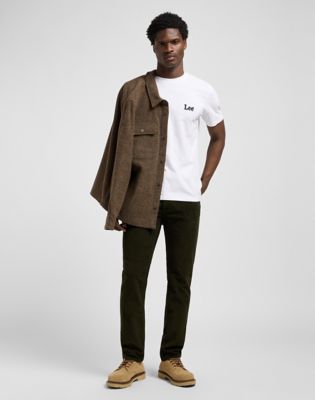 Nohavice Lee Rider Slim Corduroy Pants 38x34 Zelené | 112370641, 1
