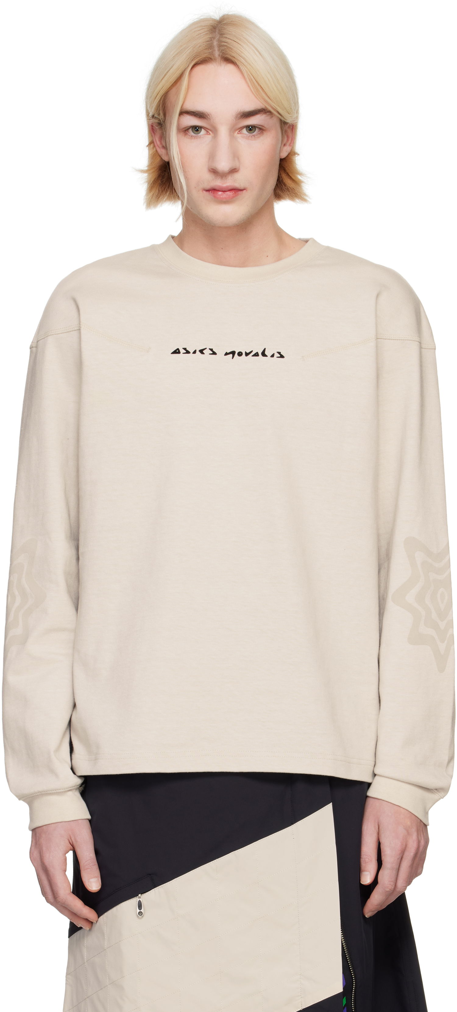 Mikina Asics Bixance Long Sleeve T-Shirt Béžová | 2203A305, 0
