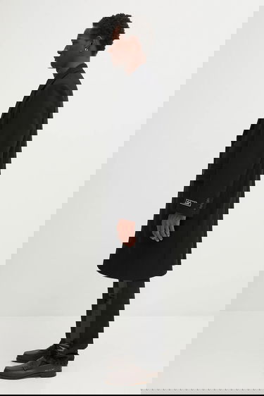 Kabáty Lacoste Wool Blend Coat Čierna | BH5935, 1