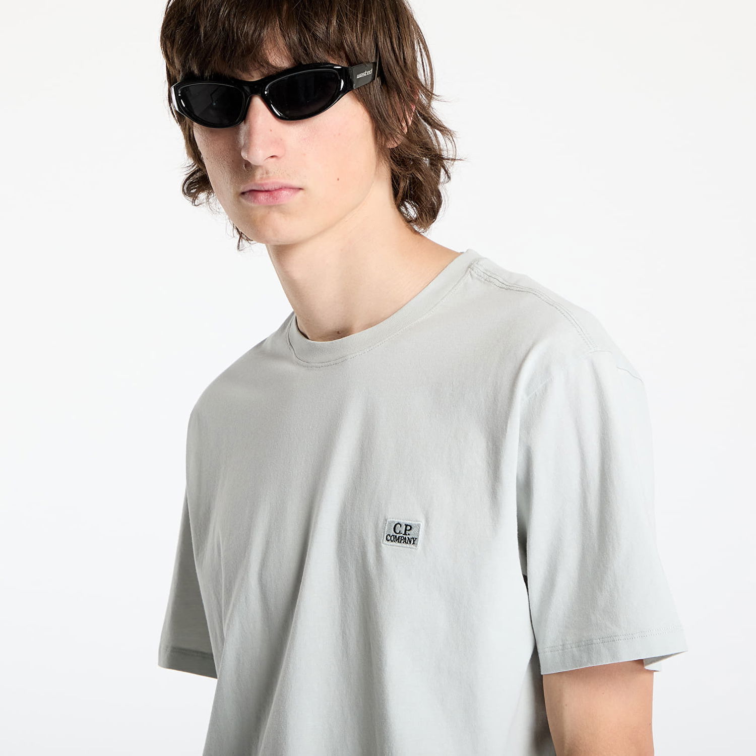 Tričko C.P. Company C.P. Company Short Sleeve T-Shirt Šedá | 18CMTS031A005100W-800, 1