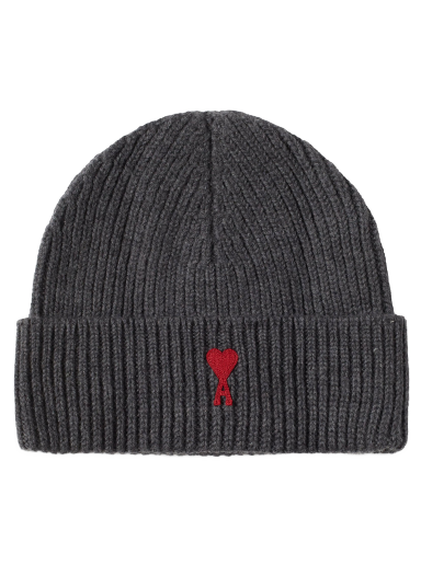 Kulicha AMI Paris A Heart Logo Beanie Šedá | BFUHA106-018-084