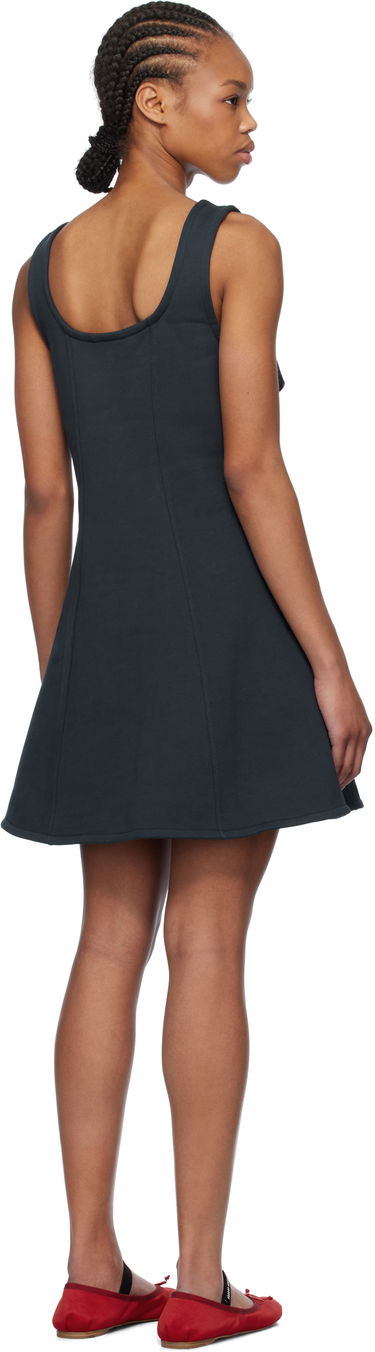 Šaty GANNI Ganni Fleece Mini Dress Čierna | T4096, 2