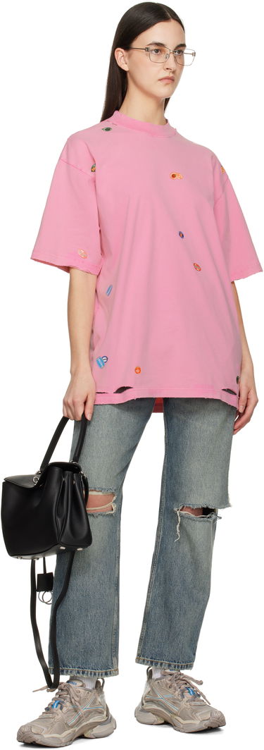 Tričko Balenciaga Balenciaga Fruity Graphic T-Shirt Ružová | 764235 TRVS4, 3
