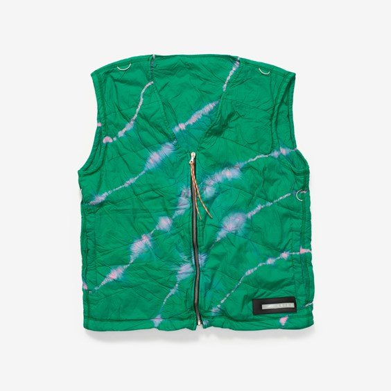 Vesta Aries Tie-due Padded Liner Gilet Zelené | SSAR71130-PKA, 0