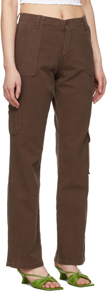 Nohavice GUIZIO Guizio Cotton Cargo Trousers Hnedá | DGF21P938, 1