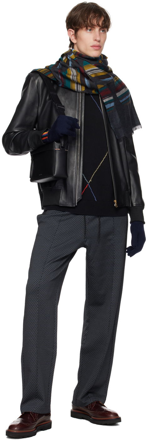 Paul Smith Artist Stripe Knit Gloves