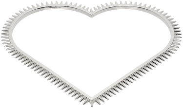 Náramok We11done We11done Spike Heart Arm Cuff Metalická | WD-AJ1-23-533-U-SV, 0