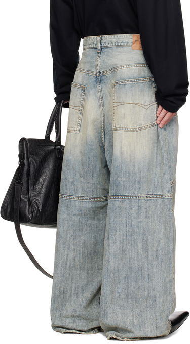 Džínsy Balenciaga Balenciaga Baggy Wide-Leg Jeans Modrá | 814161TNW65, 2