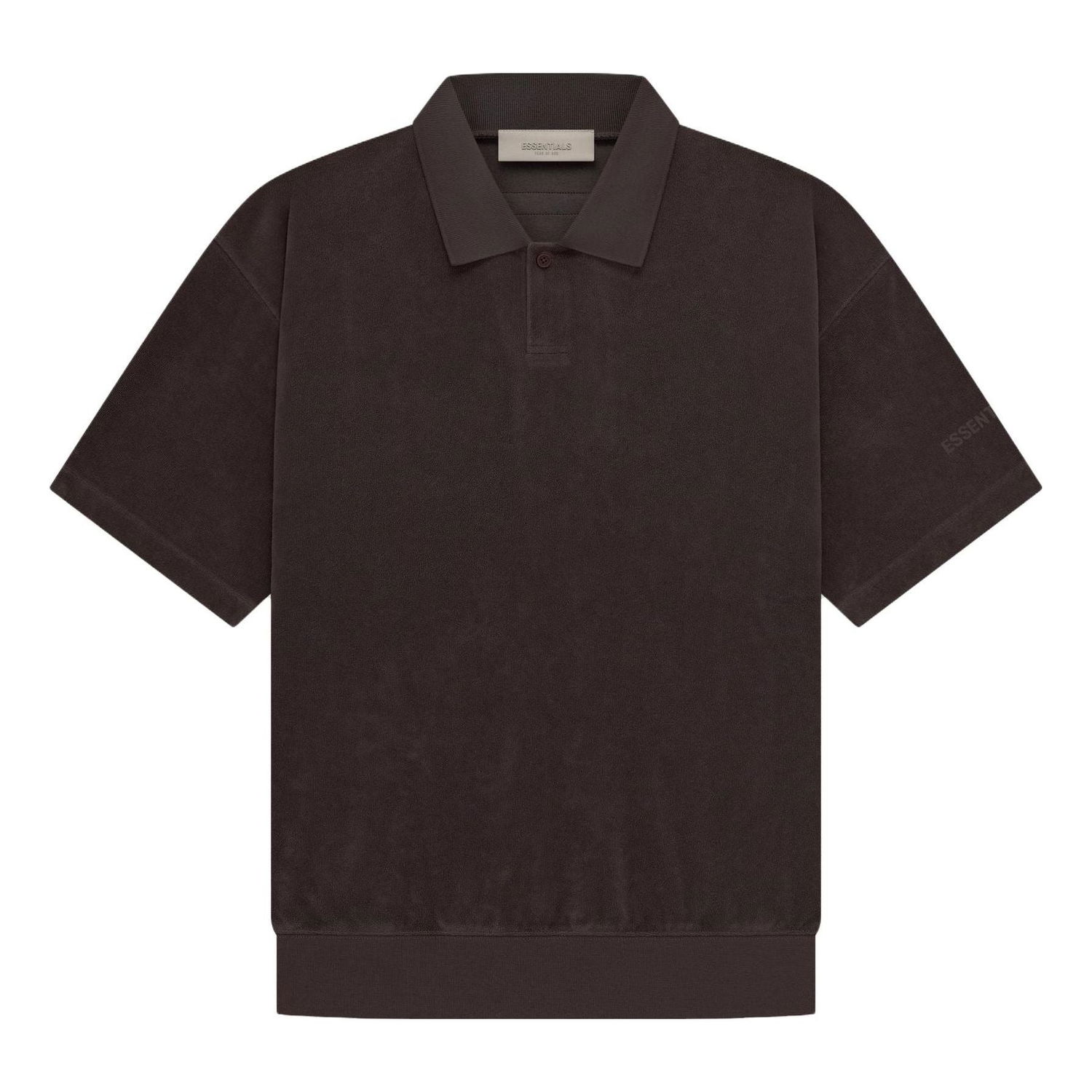 Polo tričko Fear of God Essentials Terry Polo Shirt Hnedá | FOG-SS23-341, 0