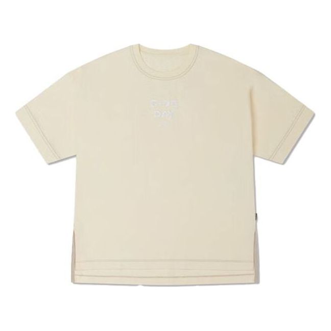 Tričko Converse Contrast Stitch Slit Logo T-Shirt Béžová | 10025874-A02, 0