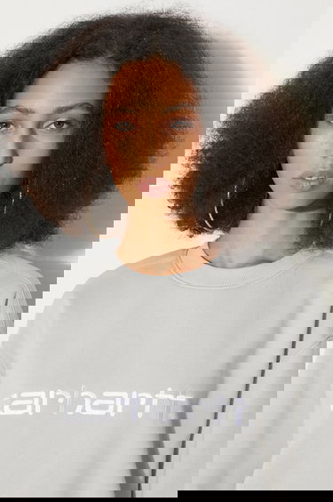 Mikina Carhartt WIP Sweatshirt with embroidered logo Šedá | I033647.2AXXX, 4