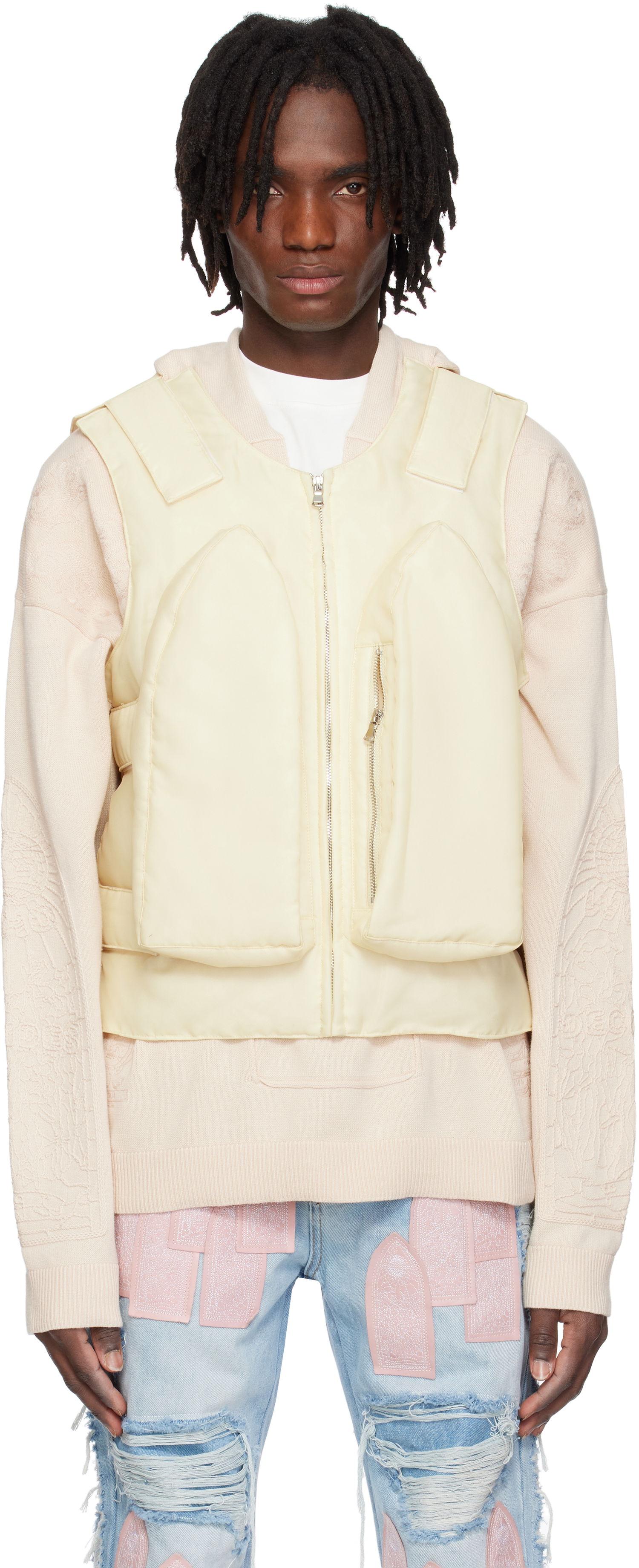 Vesta Who Decides War Who Decides War Organza Bullet Point Vest Žltá | 1131370022SS25, 0