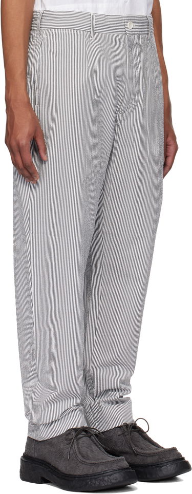 Nohavice Engineered Garments Engineered Garments Andover Striped Trousers Biela | 25S1F001, 1