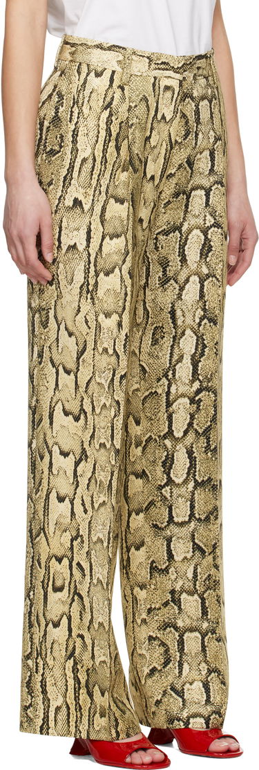 Nohavice Dries Van Noten Dries Van Noten Jacquard Wide-Leg Trousers Žltá | 251-010922-1417, 1