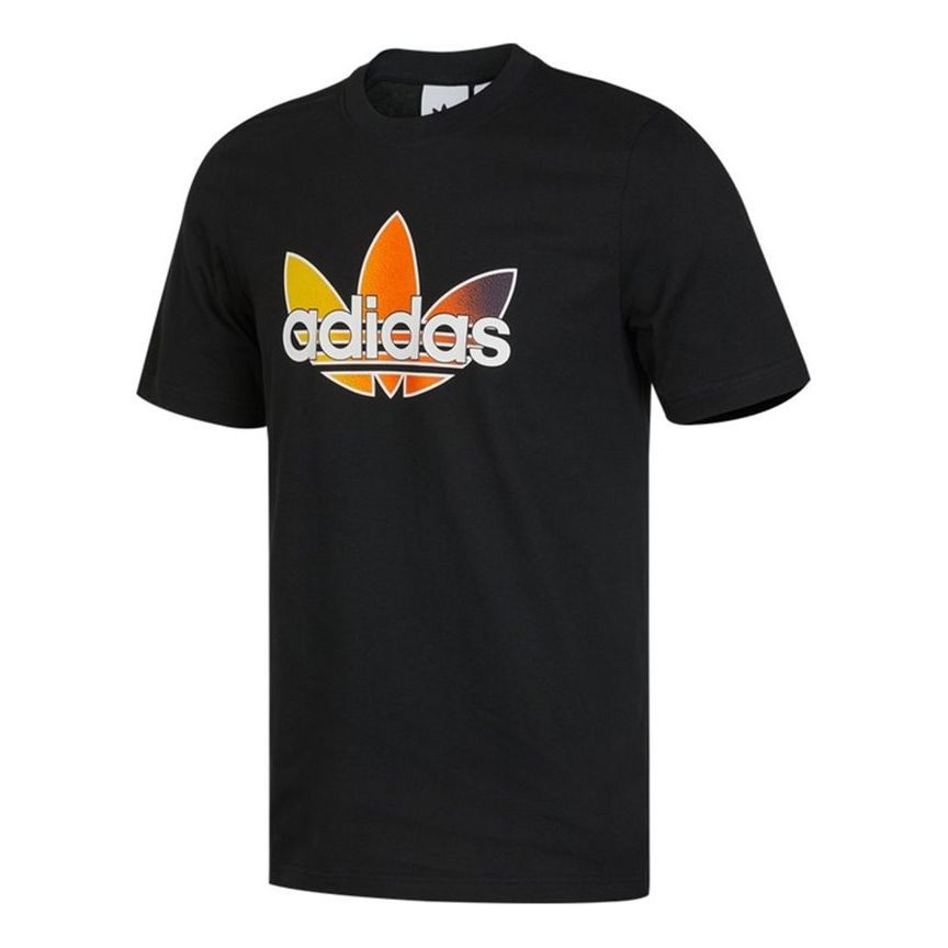 Tričko adidas Originals Originals Gradient Logo Graphic T-Shirt Čierna | GN2441, 0