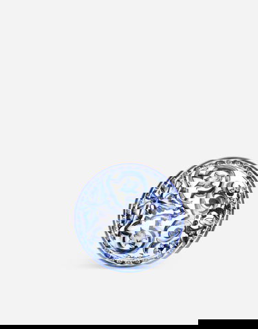 Home decor Dolce & Gabbana Ornate Floral Pattern Porcelain Decorative Box Modrá | TCC200TCAMTUB008, 0