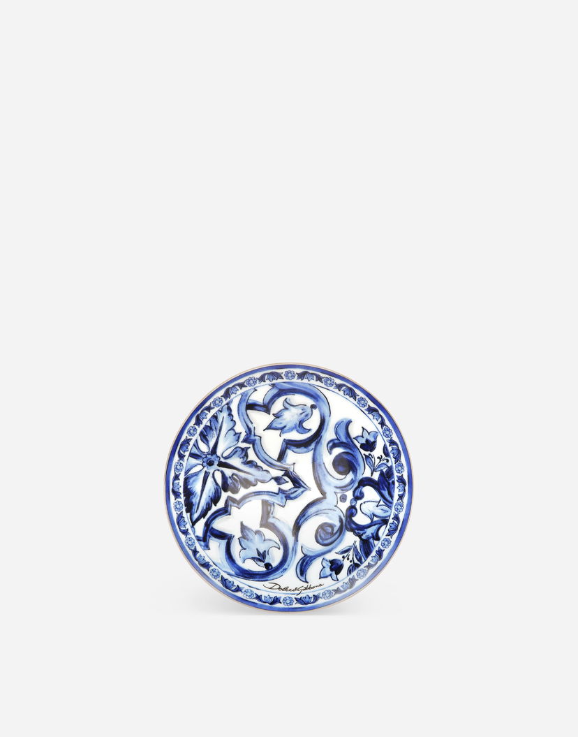 Home decor Dolce & Gabbana Ornate Floral Pattern Porcelain Decorative Box Modrá | TCC200TCAMTUB008