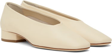 Oblečenie Aeyde Aeyde Delia Leather Ballerina Flats Béžová | A11-PU-GELR25CH-0221-100-007, 3