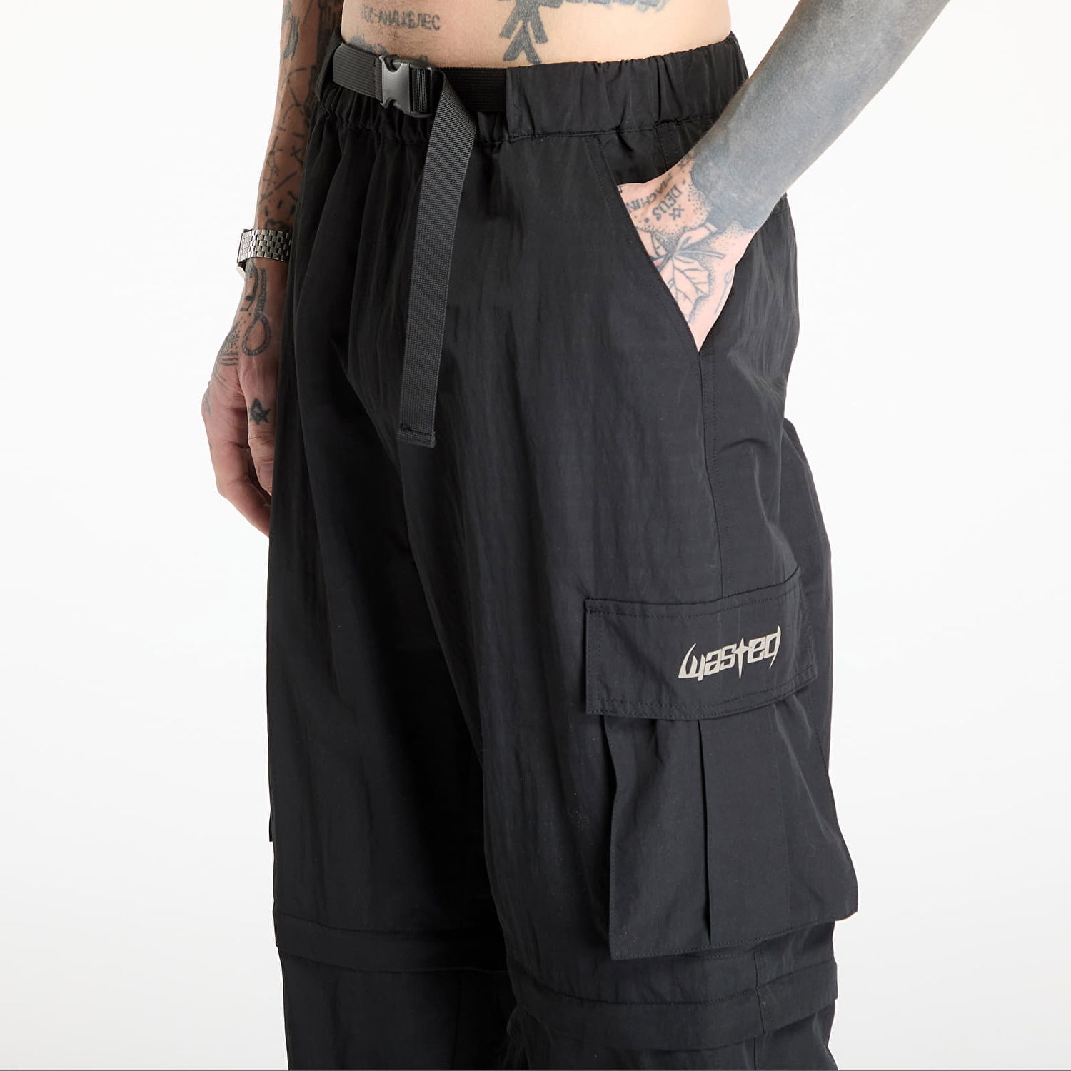Cargo nohavice Wasted Paris Wasted Paris Blade Hunter Zip-Off Cargo Pants Čierna | WP_000276, 1