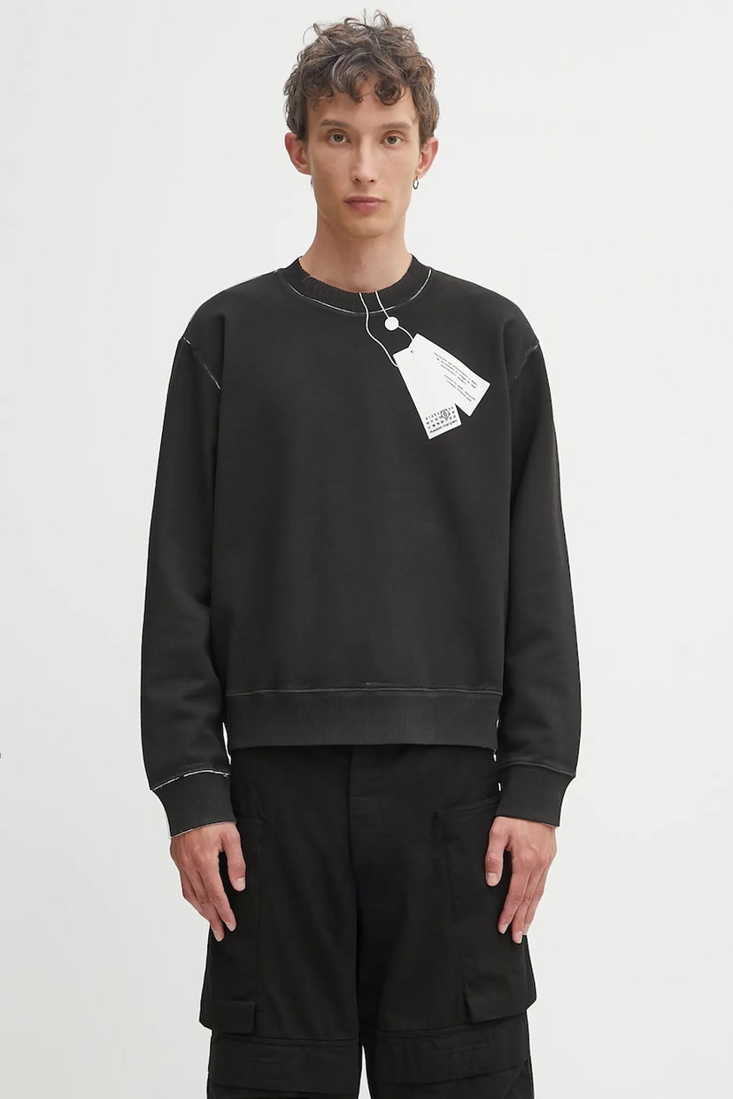 Mikina Maison Margiela MM6 Maison Margiela Printed Sweatshirt Čierna | SH2GU0023.M25024.101