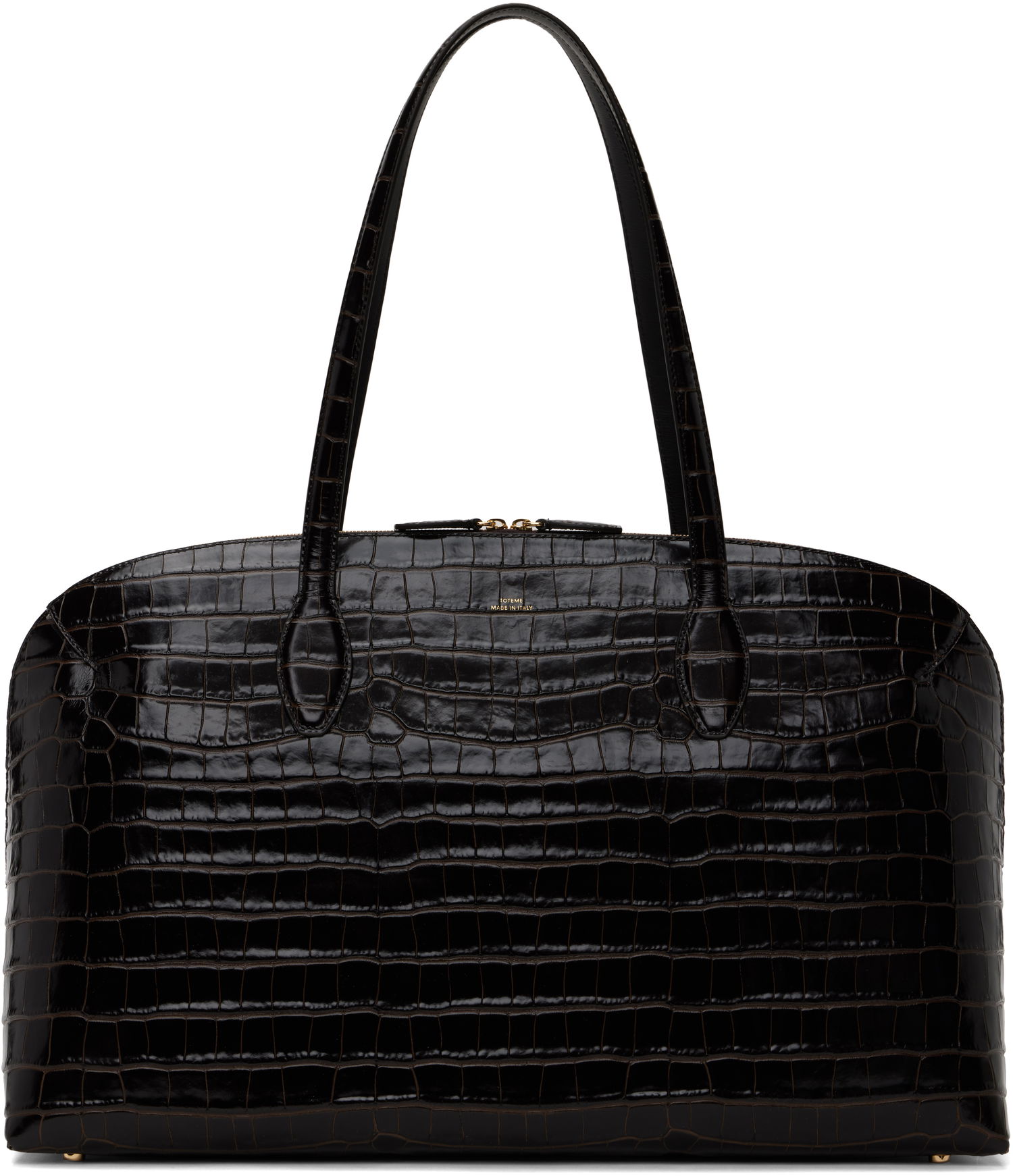Tote bag TOTEME Totême Croco-Embossed Day Tote Čierna | 252-WAL0082-LE0076, 0
