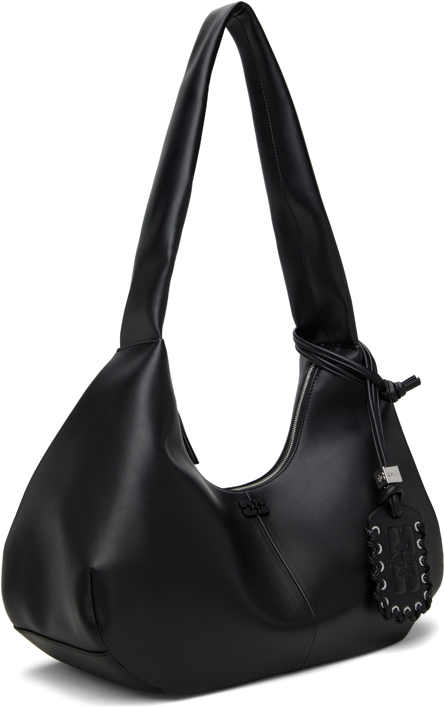 Taška cez rameno GANNI GANNI Medium Shoulder Bag Čierna | A6837, 1