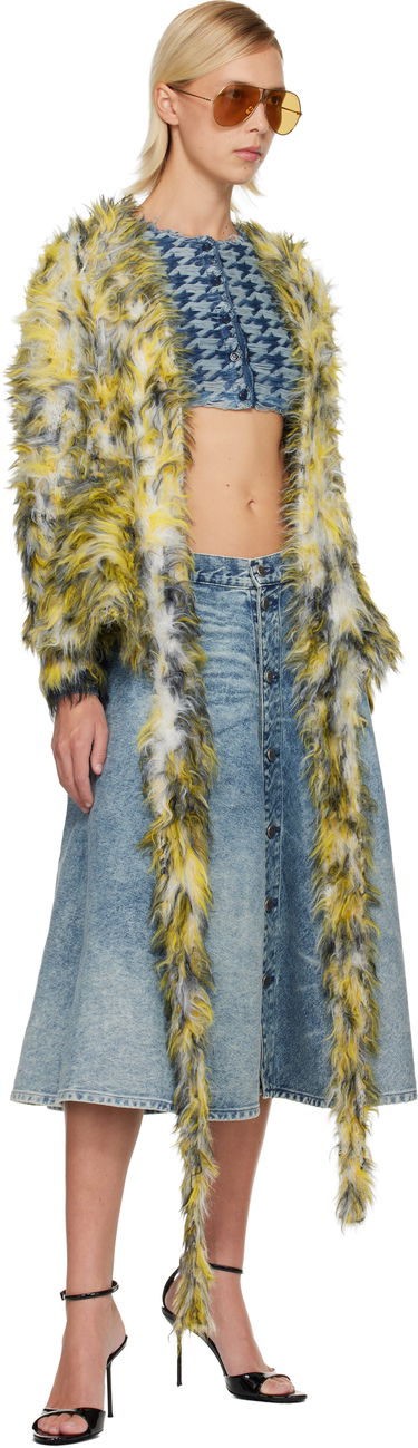 Sveter Diesel M-Hella Textured Houndstooth Cropped Cardigan Rôznofarebný | A21445 0EGCA, 3