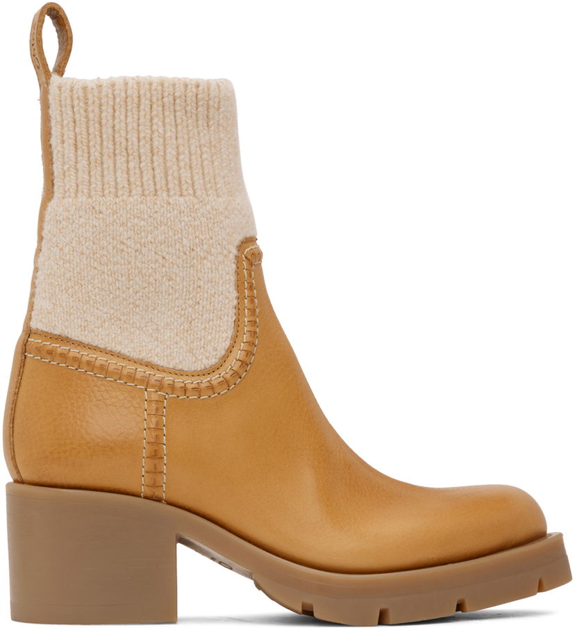 Tenisky a topánky CHLOÉ Chloé Neva Sock Boots Žltá | CHC22W710AT